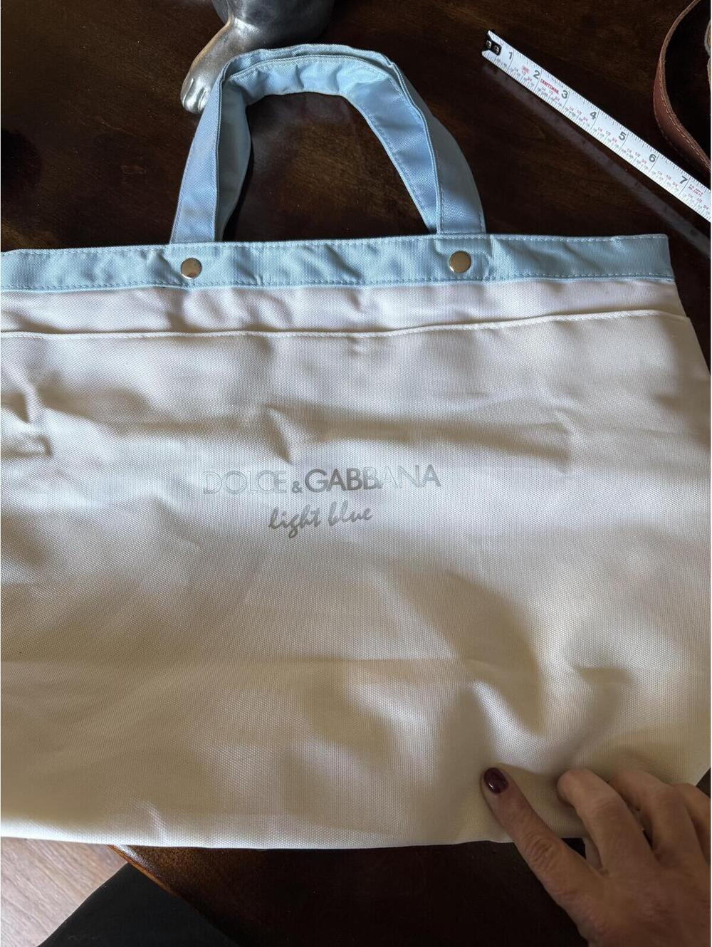 Dolce & Gabbana Fragrance "Light Blue" Logo Tote Bag